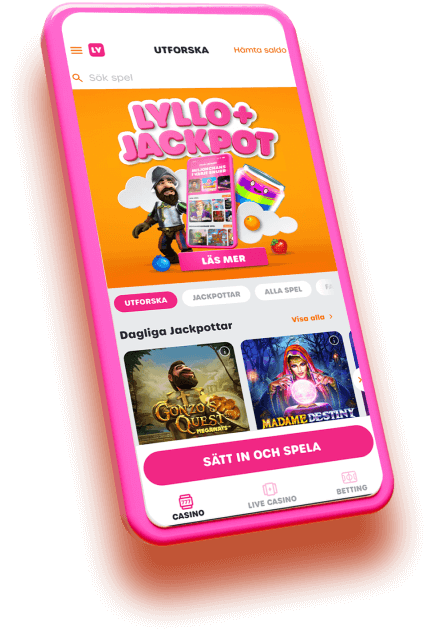 lyllo casino website phone mockup