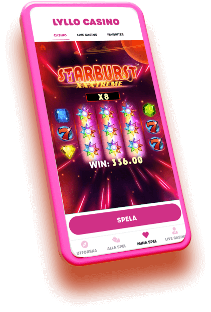 lyllo casino website phone mockup