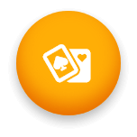 orange live casino button
